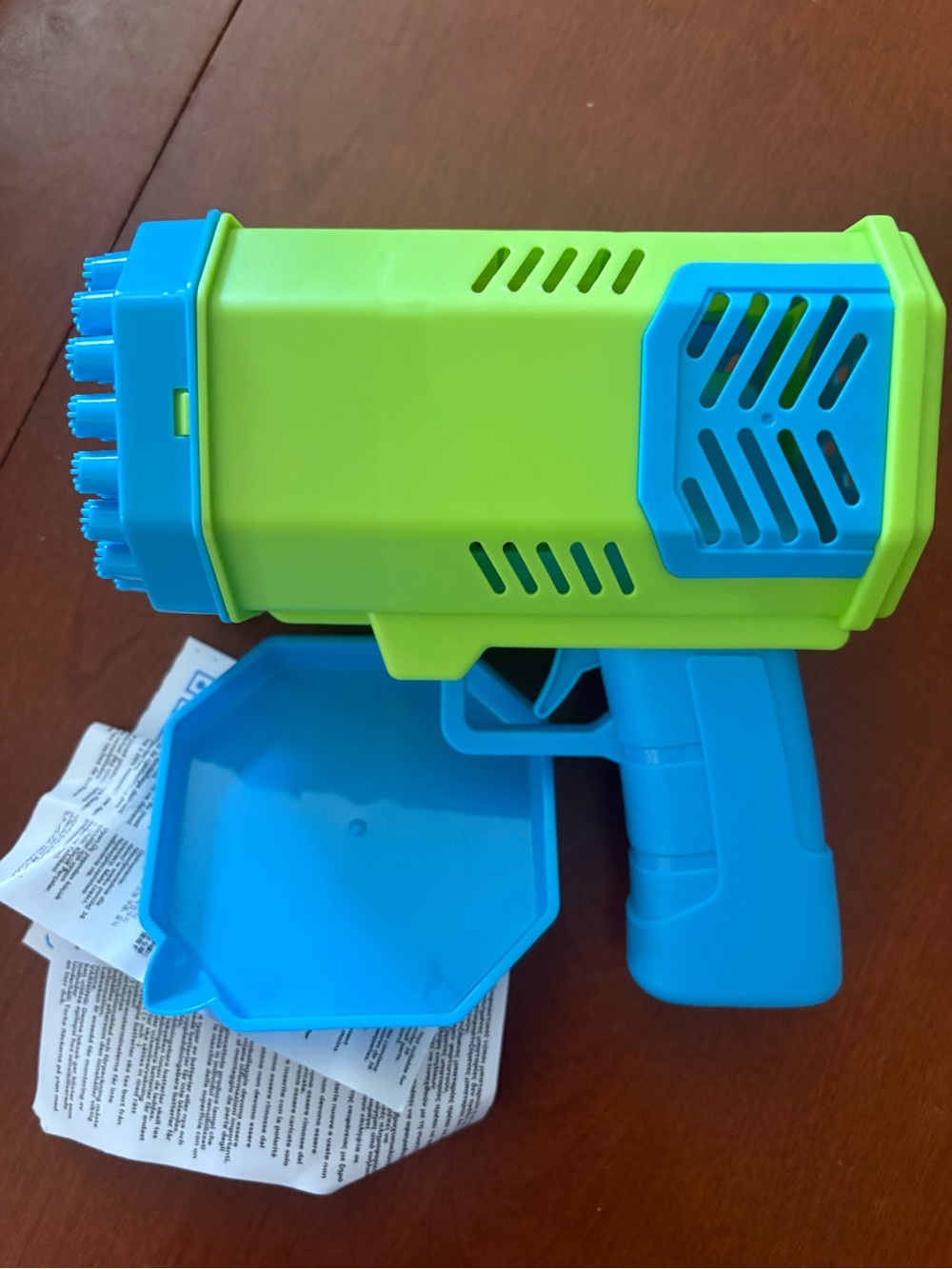 Kids Foam Dart Blaster - Blue & Lime Green